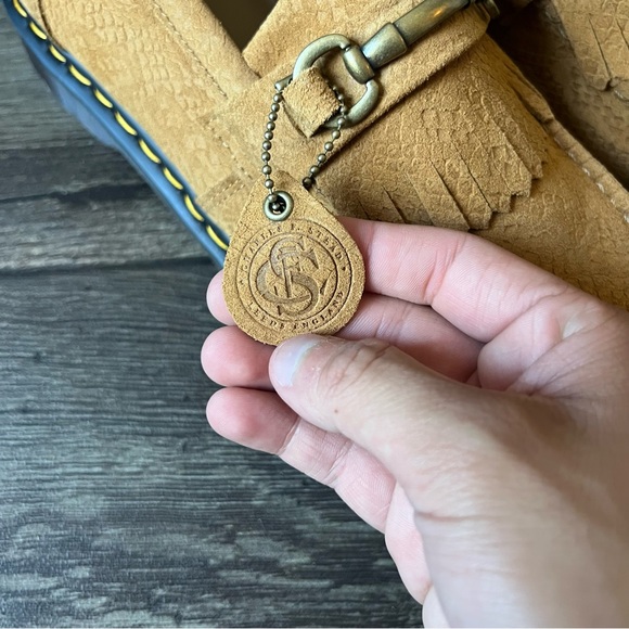 Dr Martens Adrian Snaffle Repello Python Emboss Suede Loafers Brown Size 12 - Picture 9 of 11